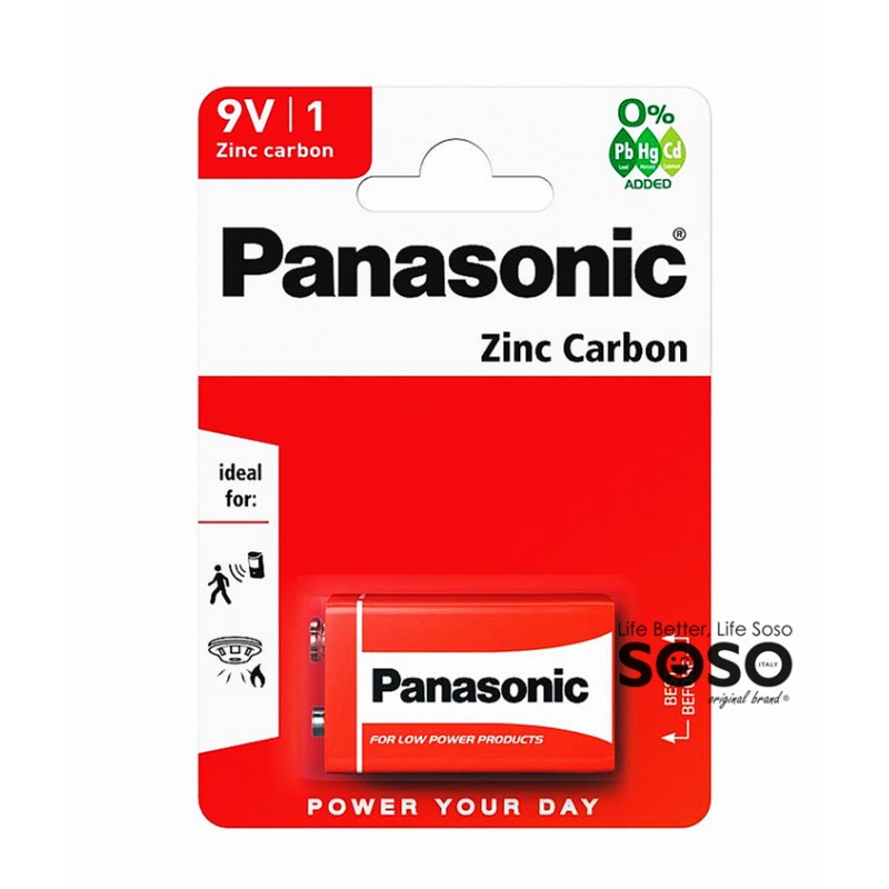 Panasonic zinc carbon 9V 1pz - 1