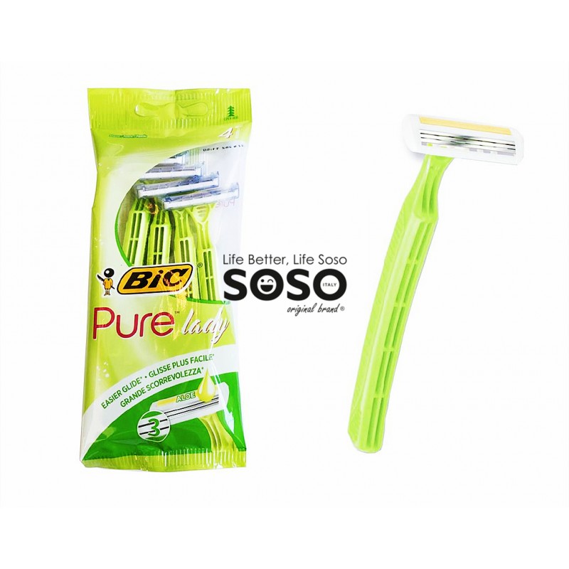 Bic rasoio lady pure 3 confezione da 4 pz - 1