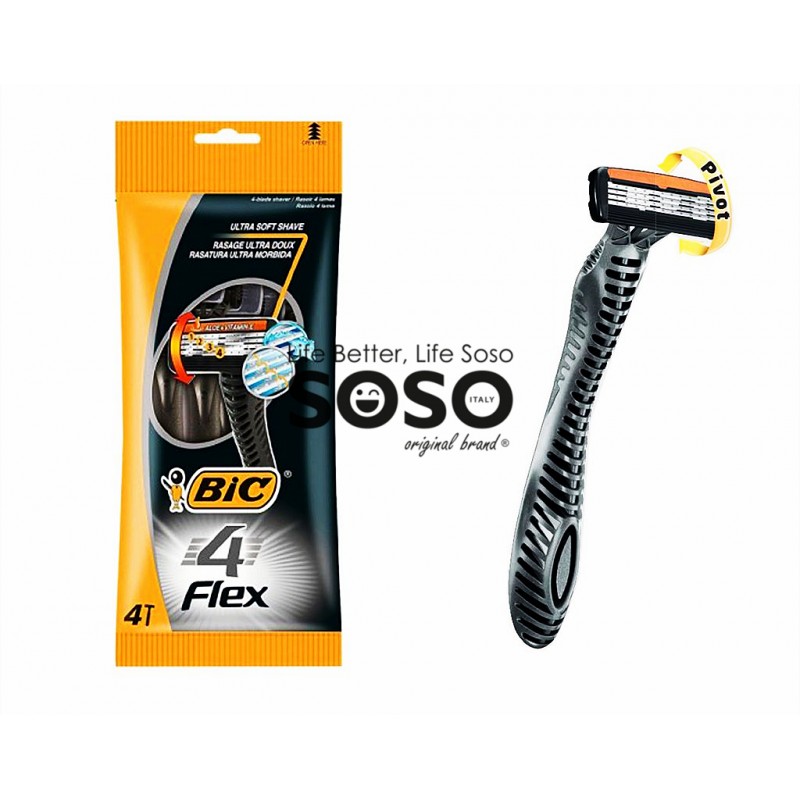 Bic rasoio 4 flex confezione da 4pz - 1