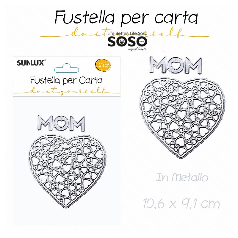 Fustelle per carta in metallo 2pcs 10.6x9.1cm - 1