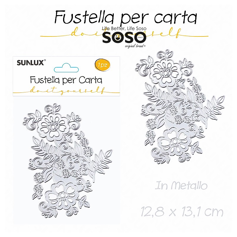 Fustelle per carta in metallo 2pcs 12.8x13.1cm - 1