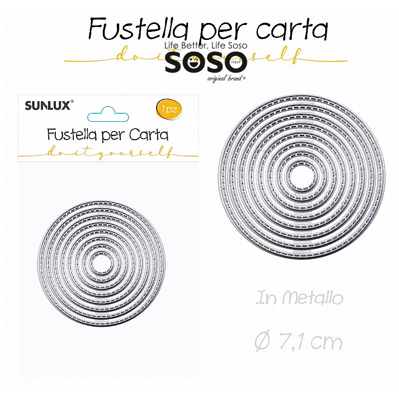 Fustelle per carta in metallo d.7.1cm - 1