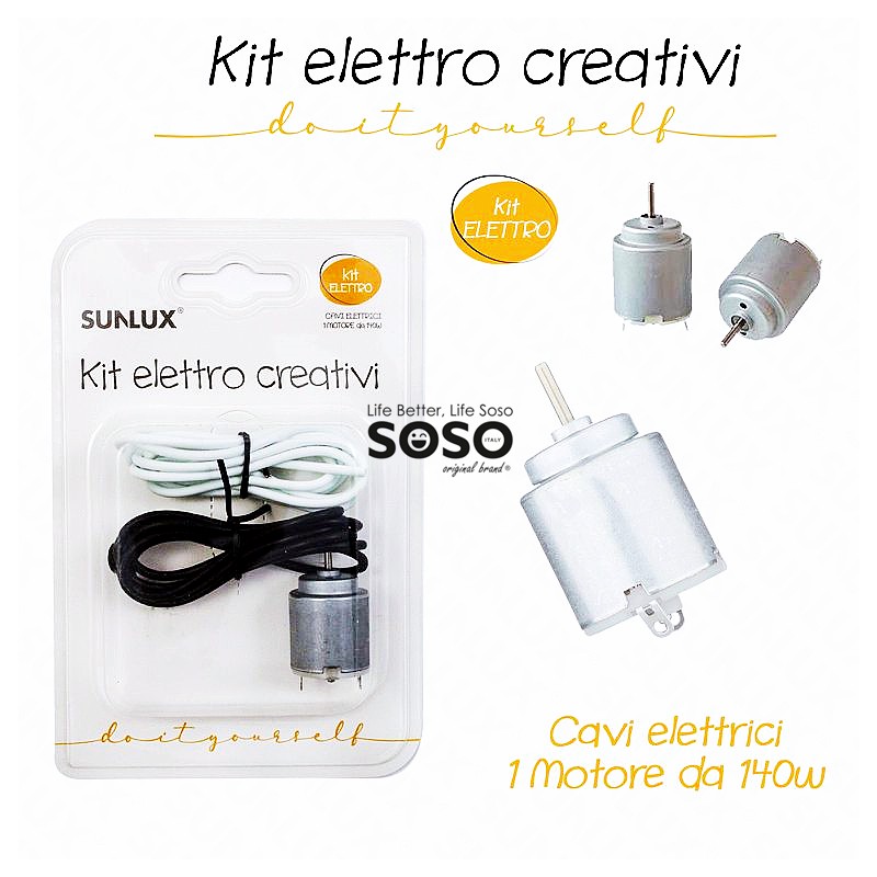 Kit creativo elettrico con motore da 140W