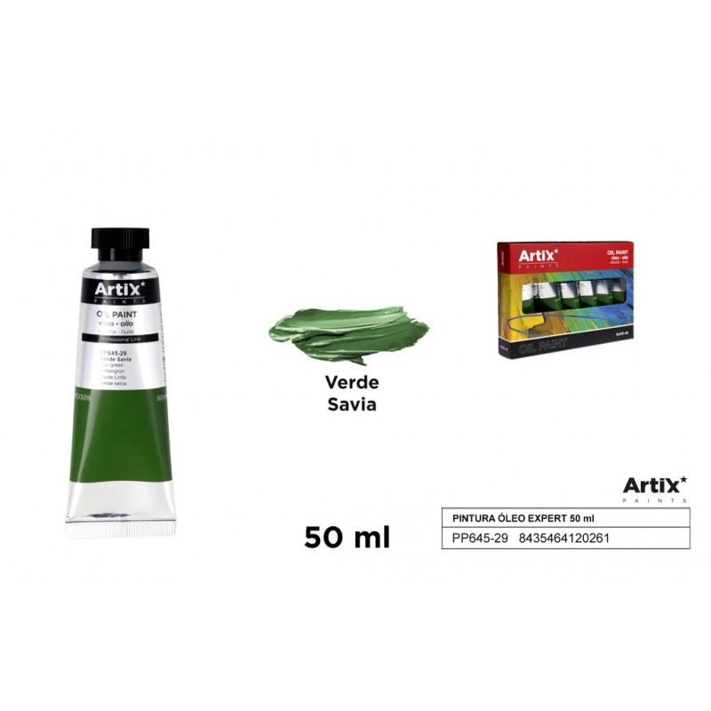 Colore ad Olio Verde Salvia - tubo 50 ml - Artix - offerte online colori ad olio