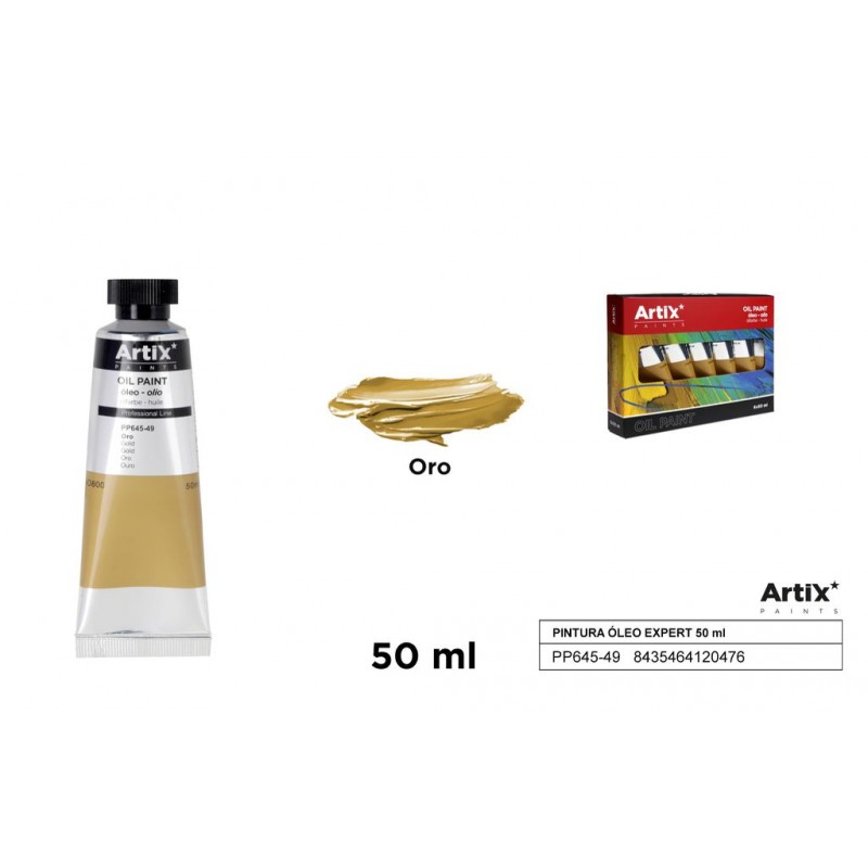 Colore ad Olio Oro - tubo 50 ml - Artix - offerte online colori ad olio
