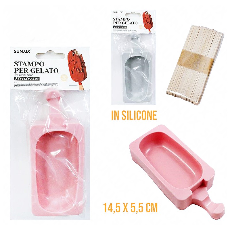 Stampo per gelato in silicone 14.5x5.5cm - 1