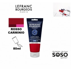 LEFRANC BOURGEIOS Acrilico fine 80ml rosso carminio - 1