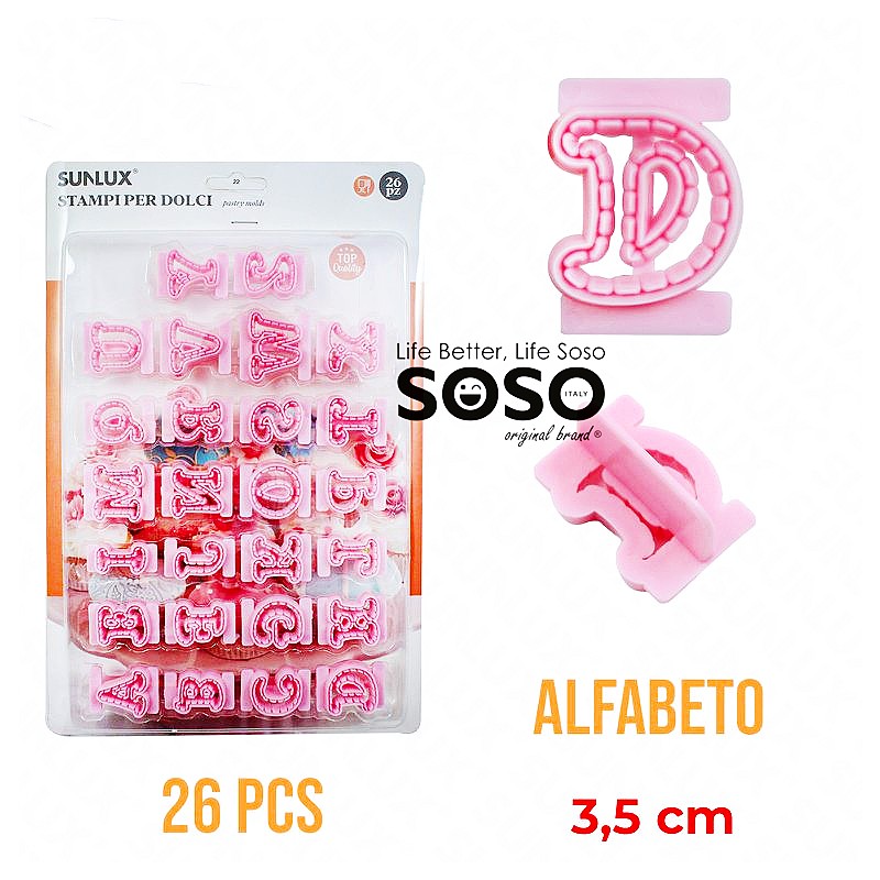 Stampi per dolci alfabeto 26pcs 3.5cm - 1