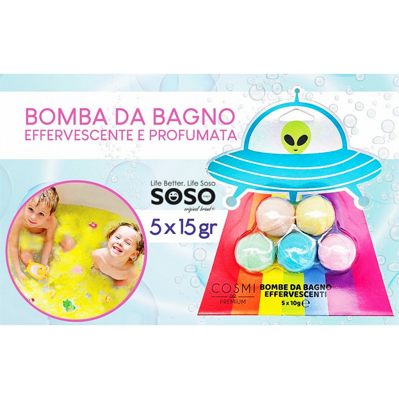 Bomba da bagno UFO set 5pezzi per 15 gr - 1