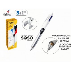 Bic 4 colori penna a sfera e portamine 1.0mm - 0.7mm - 1