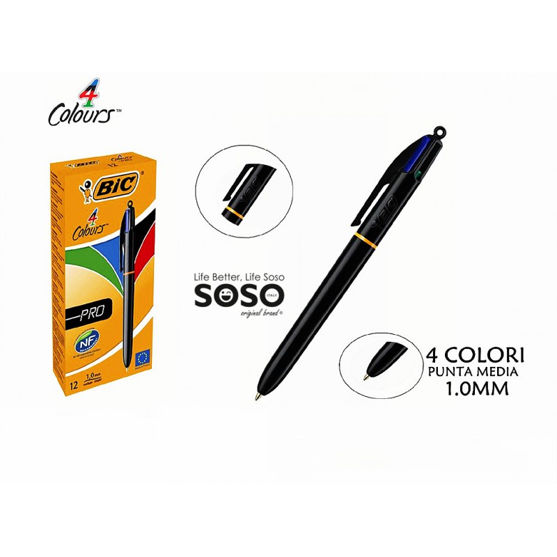 SFERA BIC 4 COLORI PASTELLO - Carta e Dintorni