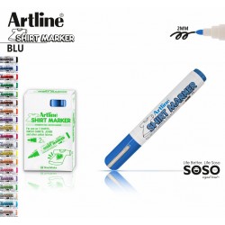 Artline T-shirt marker tessuto blu - 1
