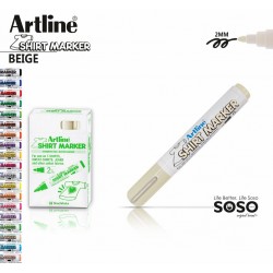 Artline T-shirt marker tessuto beige - 1