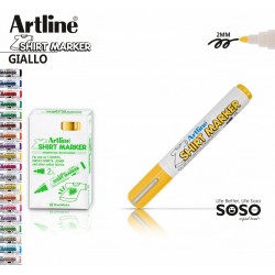 Artline T-shirt marker tessuto giallo - 1