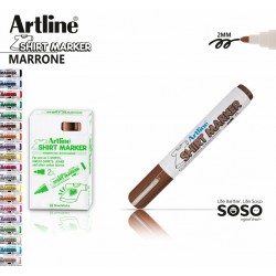 Artline T-shirt marker tessuto marrone - 1