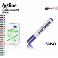 Artline T-shirt marker tessuto viola - 1