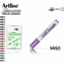 Artline T-shirt marker tessuto viola chiaro - 1
