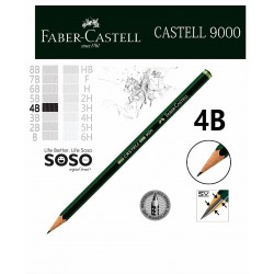 Faber-Castell castell 9000 matita di grafite 4B - 1