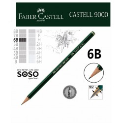 Faber-Castell castell 9000 matita di grafite 6B - 1