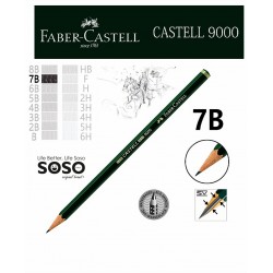 Faber-Castell castell 9000 matita di grafite 7B - 1