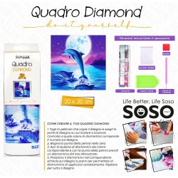 Quadro diamond con accessori 20x20cm - 1