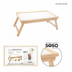 Tavolino da letto pieghevoli legno dimensione 50x30x23cm - 1