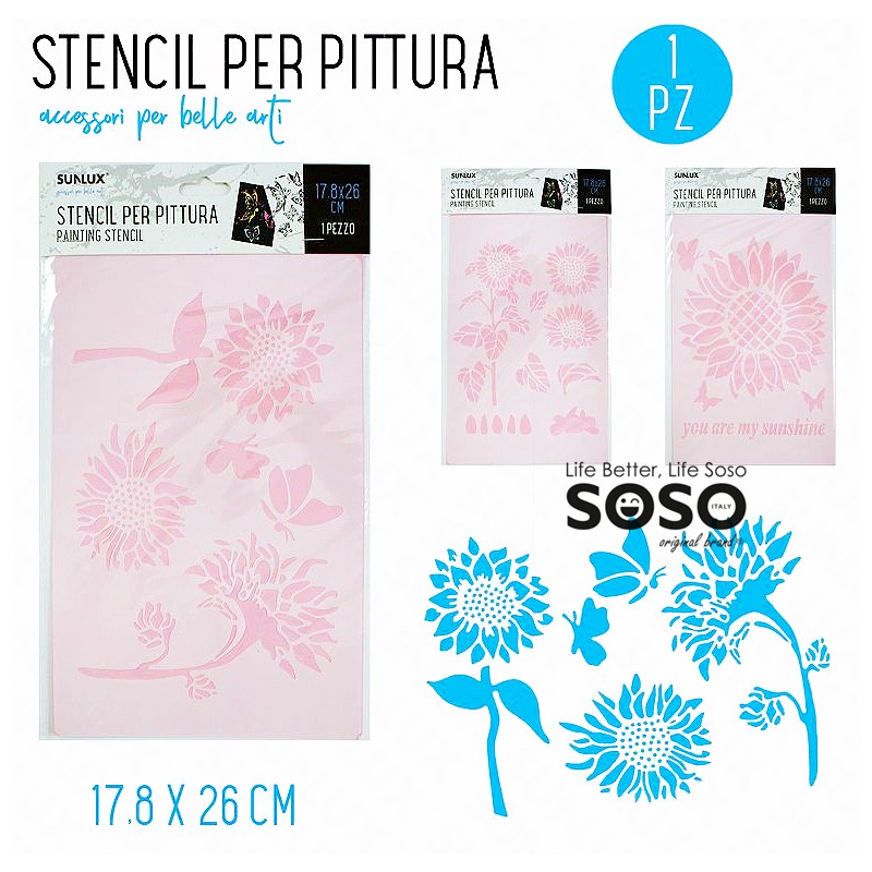 Stencil per pittura 17.8x26cm - 1