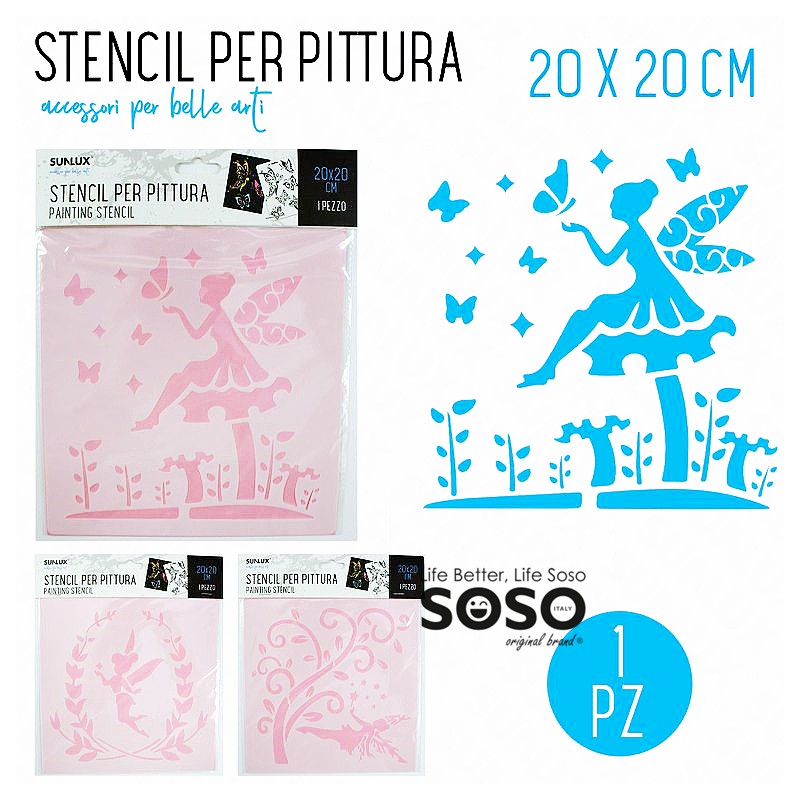 Stencil per pittura 20x20cm - 1