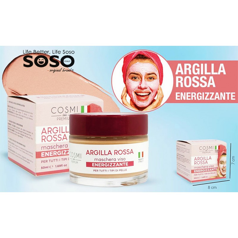 Maschera argilla rossa 50ml - 1