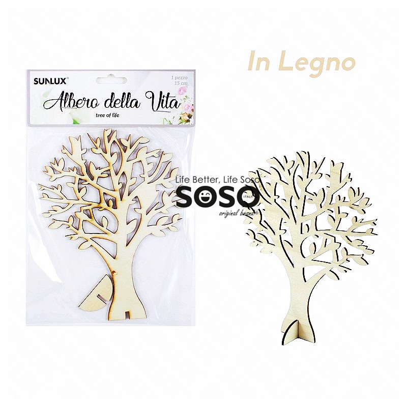 Albero della vita in legno altezza 15cm