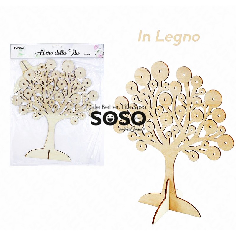 Albero della vita in legno altezza 30cm