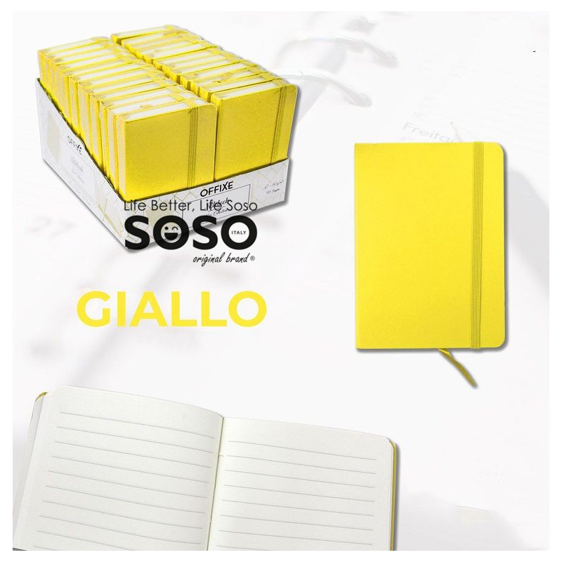 Agenda a righe formato A7 bianco misure S 7.4x10.5cm 80gr 96 pagine - 1