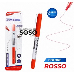 Roller pen inchiostro liquido rosso 0.5mm - 1