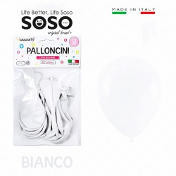 Palloncini latex balloons bianco dimensione 10' circa 26cm - 1