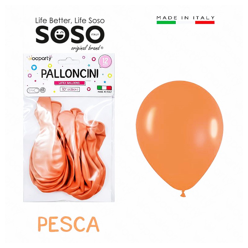Palloncini latex balloons pesca dimensione 10' circa 26cm - 1