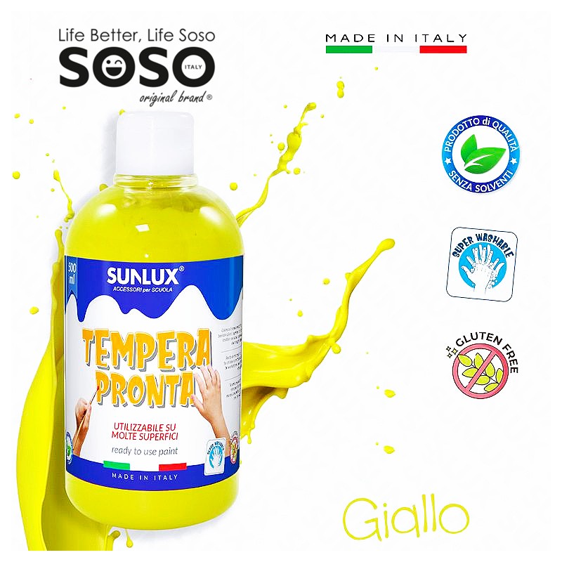 Tempera pronta giallo 250ml - 1