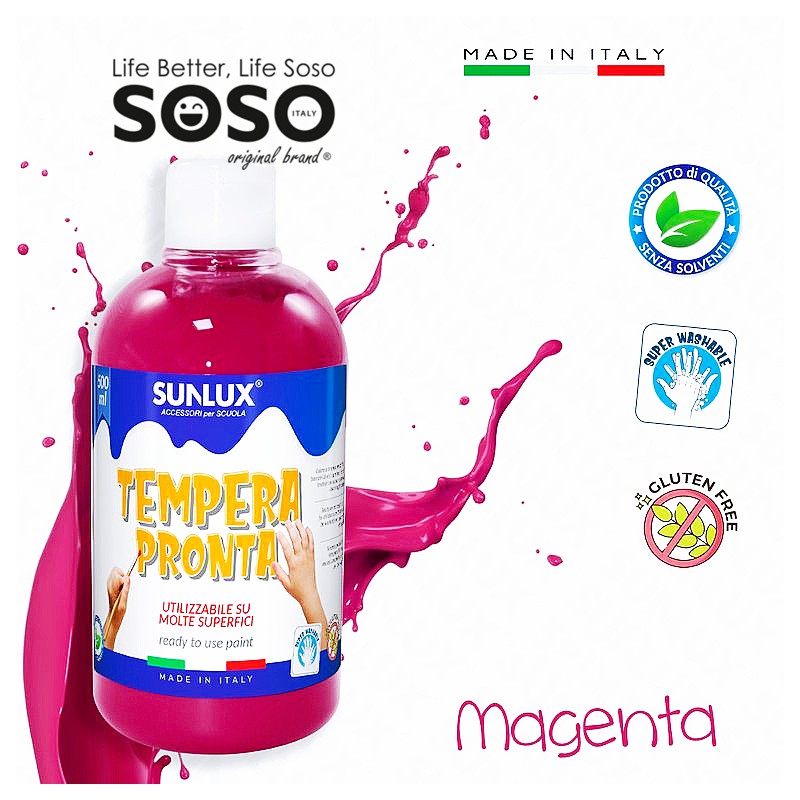 Tempera pronta magenta 500ml - 1