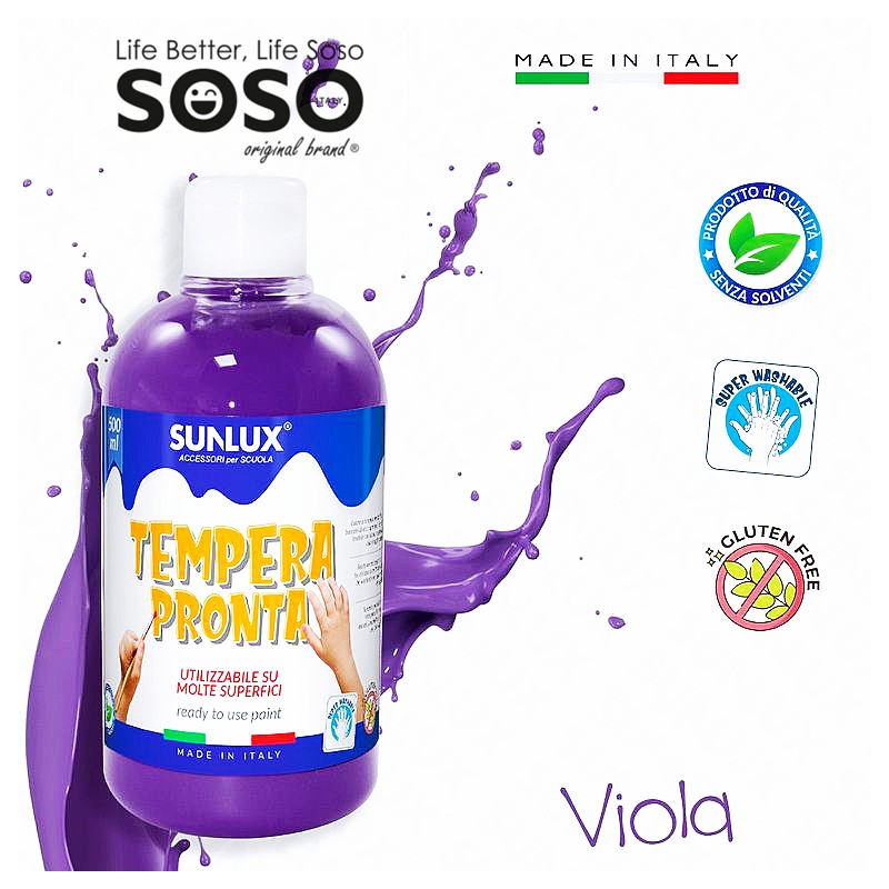 Tempera pronta viola 500ml - 1