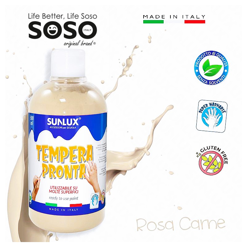 Tempera pronta rosa carne 500ml - 1