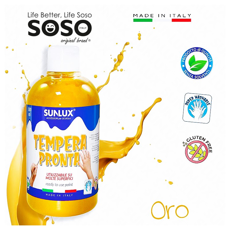 Tempera pronta oro 500ml