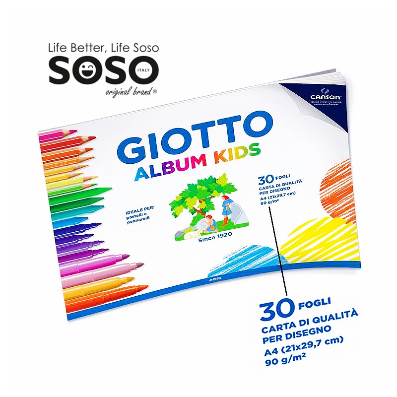 Giotto album disegno kinds a4 30ff 9g - 1