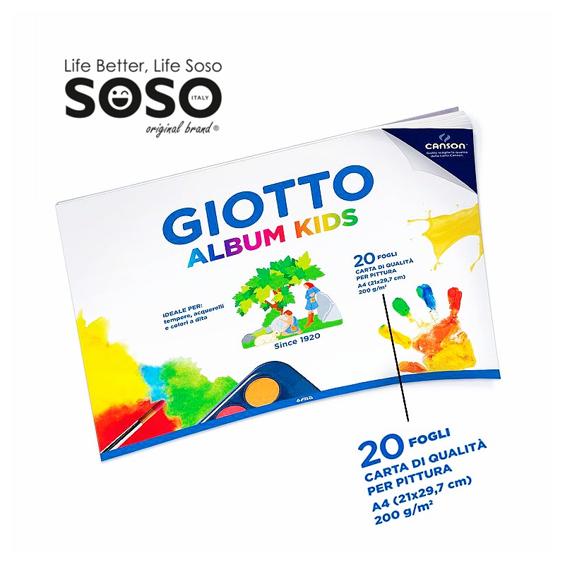 Giotto album pittura kinds a4 20ff 200g - 1