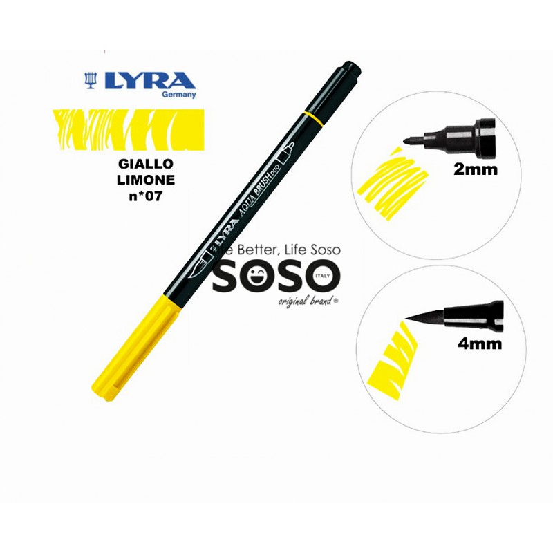 Lyra aqua brush duo 07 giallo limone - 2