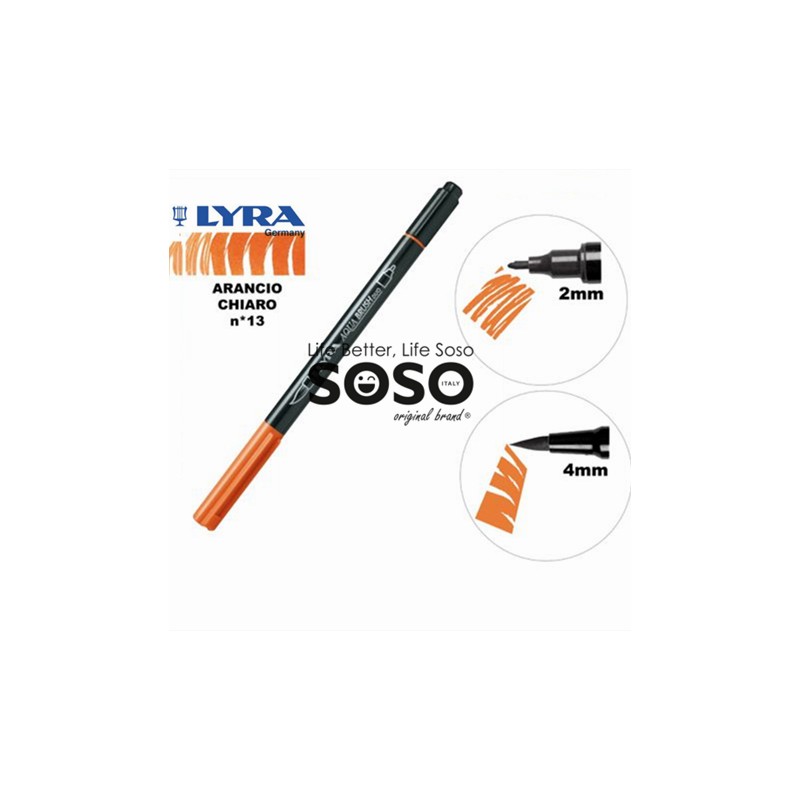 Lyra aqua brush duo marcatore n.13 arancio chiaro - 1