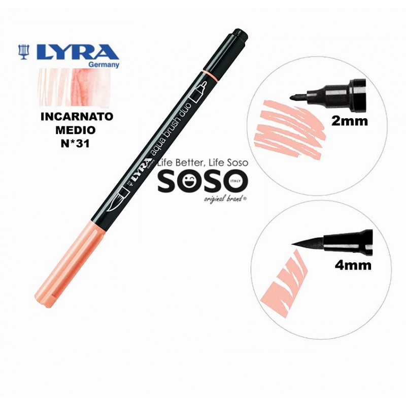 Lyra aqua brush duo n.31 carne medio - 2