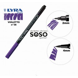Lyra aqua brush duo marcatore n.38 violetto - 1