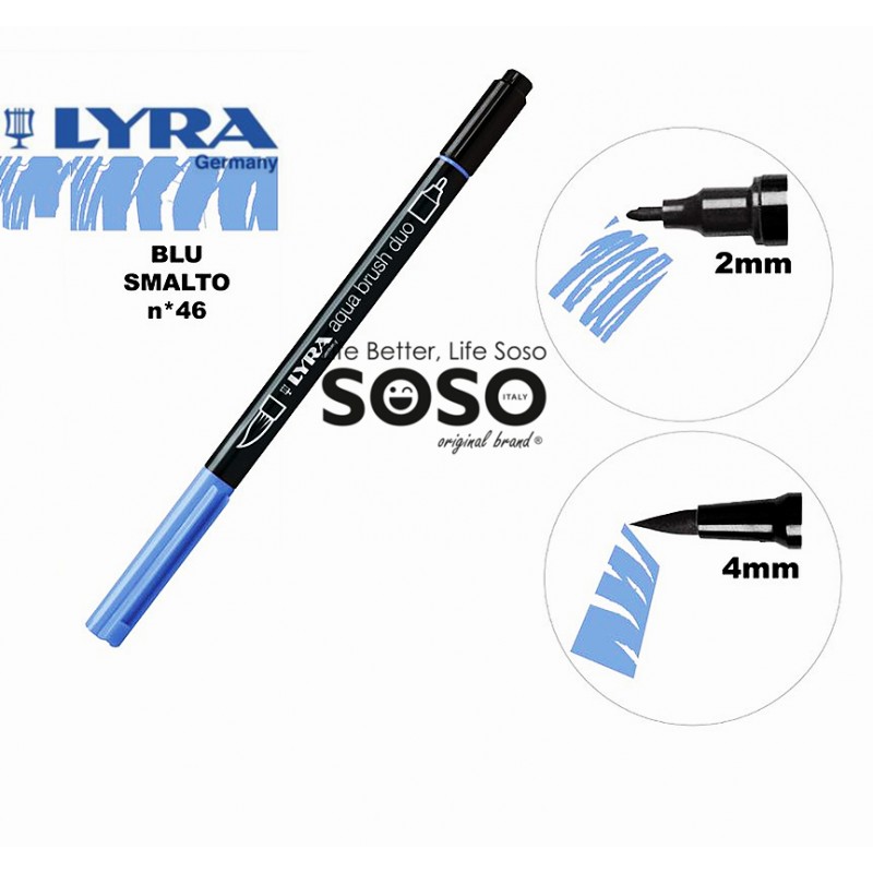 lyra aqua brush duo marcatore n. 46 blu smalto - 1