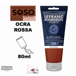 LEFRANC BOURGEOIS acrilico fine 80ml ocra rossa - 1