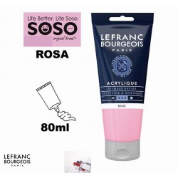 LEFRANC BOURGEOIS acrilico fine 80ml rosa - 1