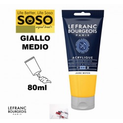 LEFRANC BOURGEOIS acrilico fine 80ml giallo medio - 1